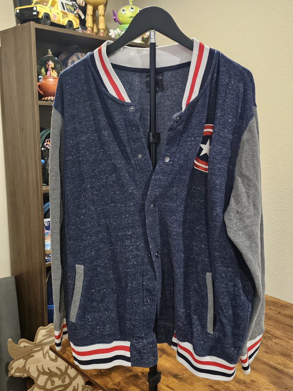 Marvel Captain America Snap-Front Sweater Jacket
